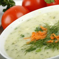 FOOD - WHITE SOUP AND HERBS