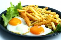 ORIGINAL: FOOD - FRIED EGGS AND FRENCH FRIES