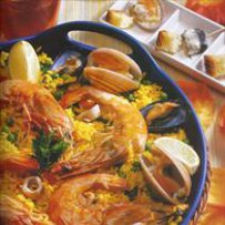 210 x 210: FOOD - SPAIN - SEAFOOD PAELLA
