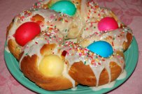 Serbian easter bread