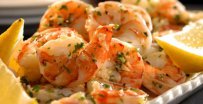 Shrimp, with lemon, garlic, herbs and white wine