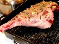 Leg of lamb in Salt with Rosemary