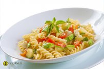 Fusilli with Zucchini and Ham 