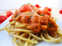 Spaghetti with Smoked Fish