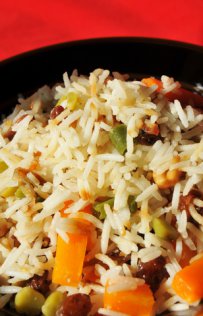 σαλάτα ρυζιού με λαχανικά