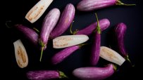 Marinated Baby Aubergines with Raisins and Pine Nuts