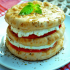 Tomato mille-feuille with Mozzarella cheese & Arabic bread