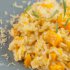 Risotto with pumpkin, leeks, peppers & coriander
