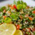 Bulgur salad with Peas, Rocket and Tomatoes