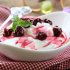 Yogurt Mousse with Sour Cherry Preserve