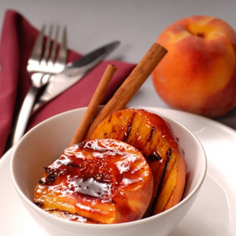 DESSERT - BAKED CINNAMON PEACHES