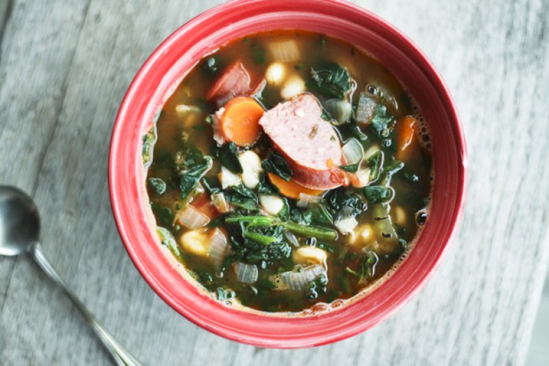 Vegetables and Beans in a Pot