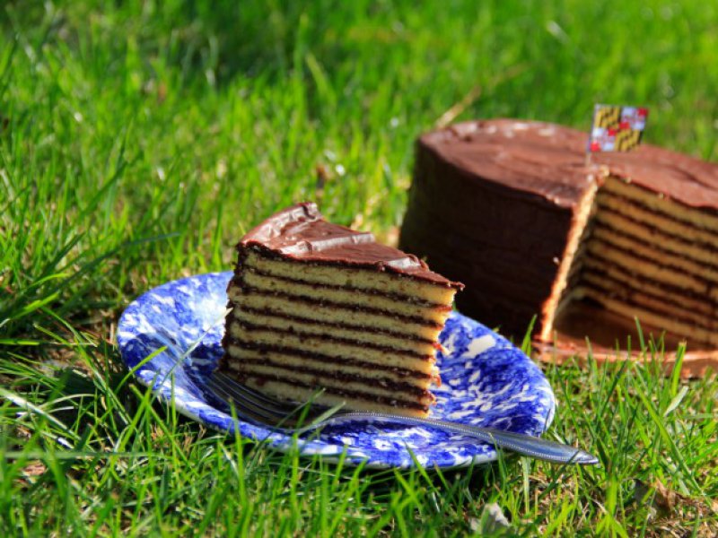 Κέικ με στρώσεις (Drum cake)