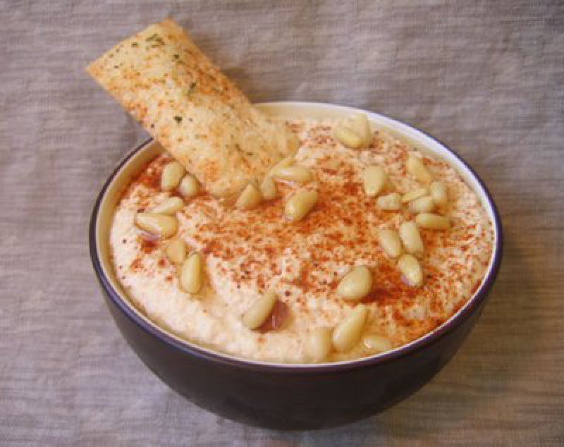 Garbanzo  Beans with Sesame Spread 