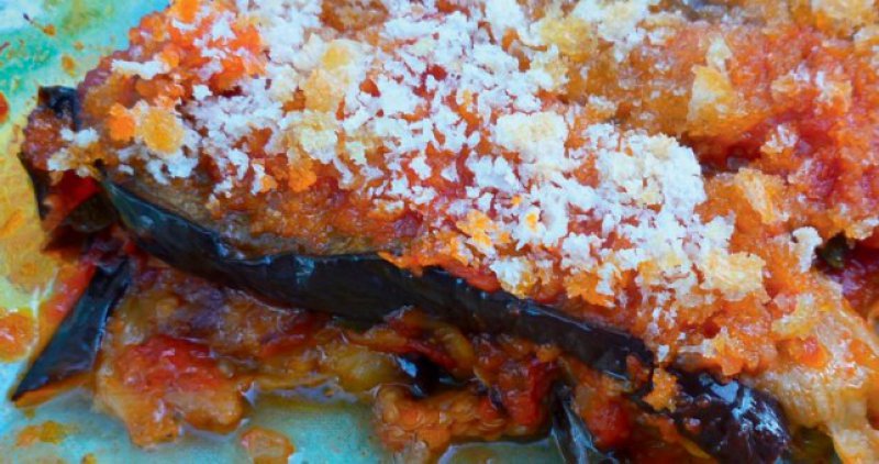 Greek Island Stuffed Eggplants