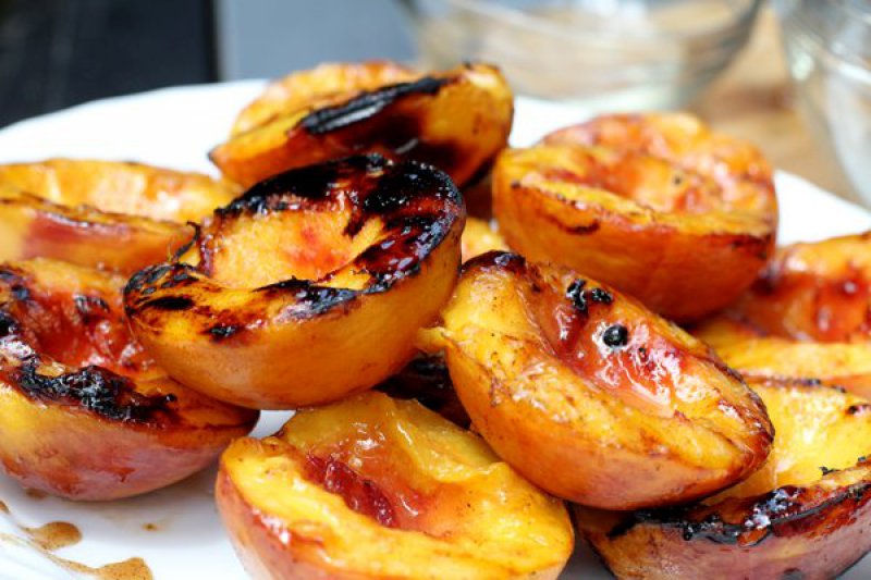 Peaches with Pomegranates and Rosemary