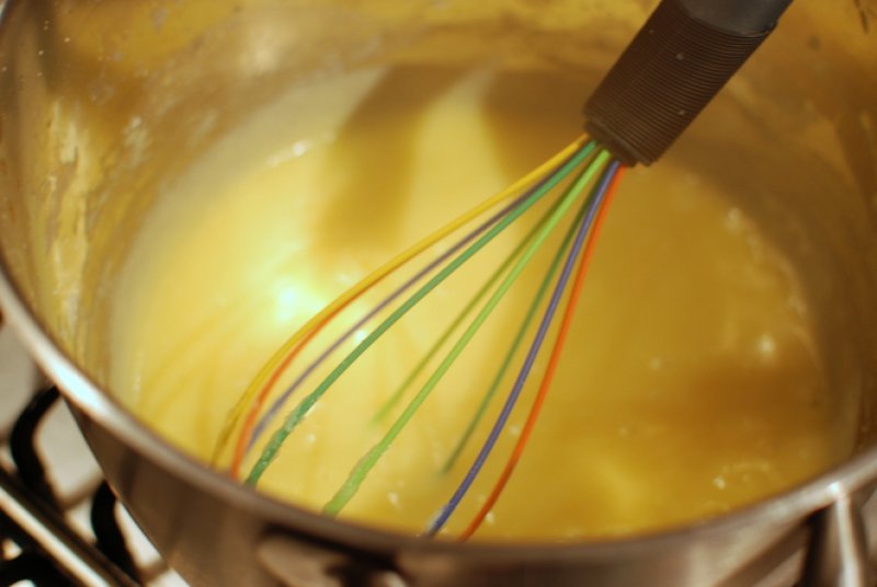 corn meal, polenta, cheese, hot, 