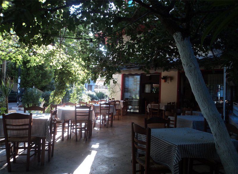 Stavros’ ouzo place: urban green at its best