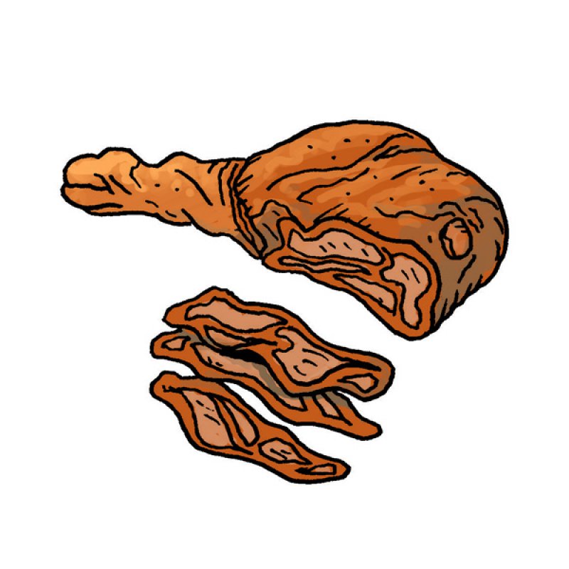 Italy, dry ham, thigh