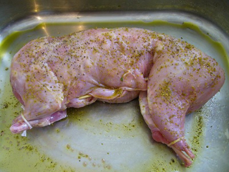 Stuffed Rabbit with Myzithra Cheese