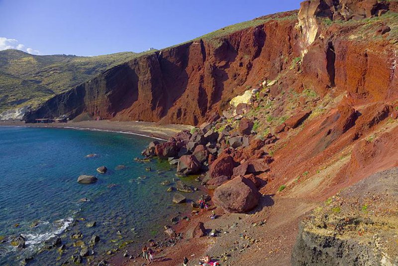 Red beach, Santorini island