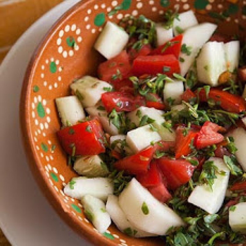 Tomato, Potato and Purslane Salad