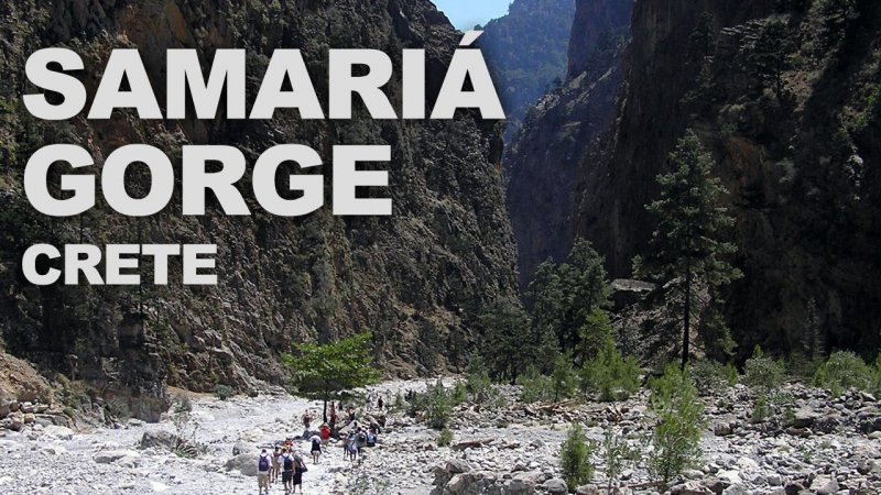 Samaria Gorge in Crete