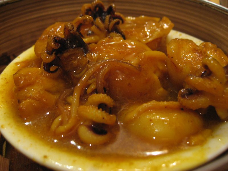 Octopus in Mustard Sauce