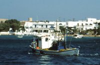 320 x 320: GREECE - CYCLADES - ANTIPAROS - FISHING BOAT