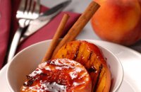 DESSERT - BAKED CINNAMON PEACHES