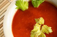 cold tomato soup, typical spanish cuizine, andalusian food