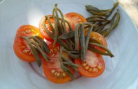 ORIGINAL: FOOD - CHERRY TOMATOES WITH CAPER LEAVES