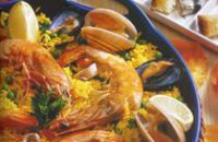 210 x 210: FOOD - SPAIN - SEAFOOD PAELLA