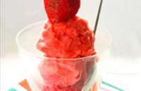  DESSERT - STRAWBERRY AND BASIL SORBET