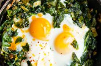 Eggs and Greens with Staka 