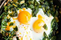 Eggs and Greens with Staka