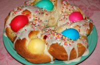 Serbian easter bread