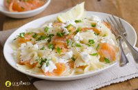 Farfalle pasta with Smoked Salmon and Grappa