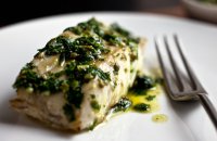 Cod with parsley sauce