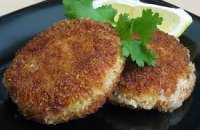Salmon Croquettes and Camembert