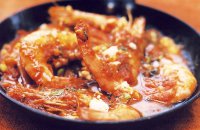 seafood, garides saganaki, traditional greek food