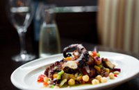 Octopus with Chickpea Salad