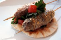  Lamb Kebab with Yoghurt sauce