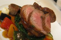  Lamb Stuffed with Vegetables in an Olive crust and Mint Sauce