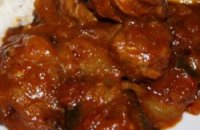 Roast Shoulder of Lamb with Eggplants