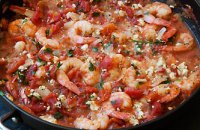  Prawns Saganaki (Garides saganaki)