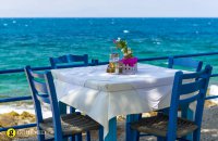 Greek taverna table