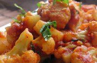 Cauliflower and  Celery Stewed with Tomato