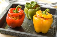 Peppers Stuffed with Quail Meat and Chestnuts