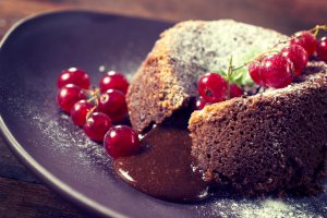 Hot Chocolate & Basil Fondants